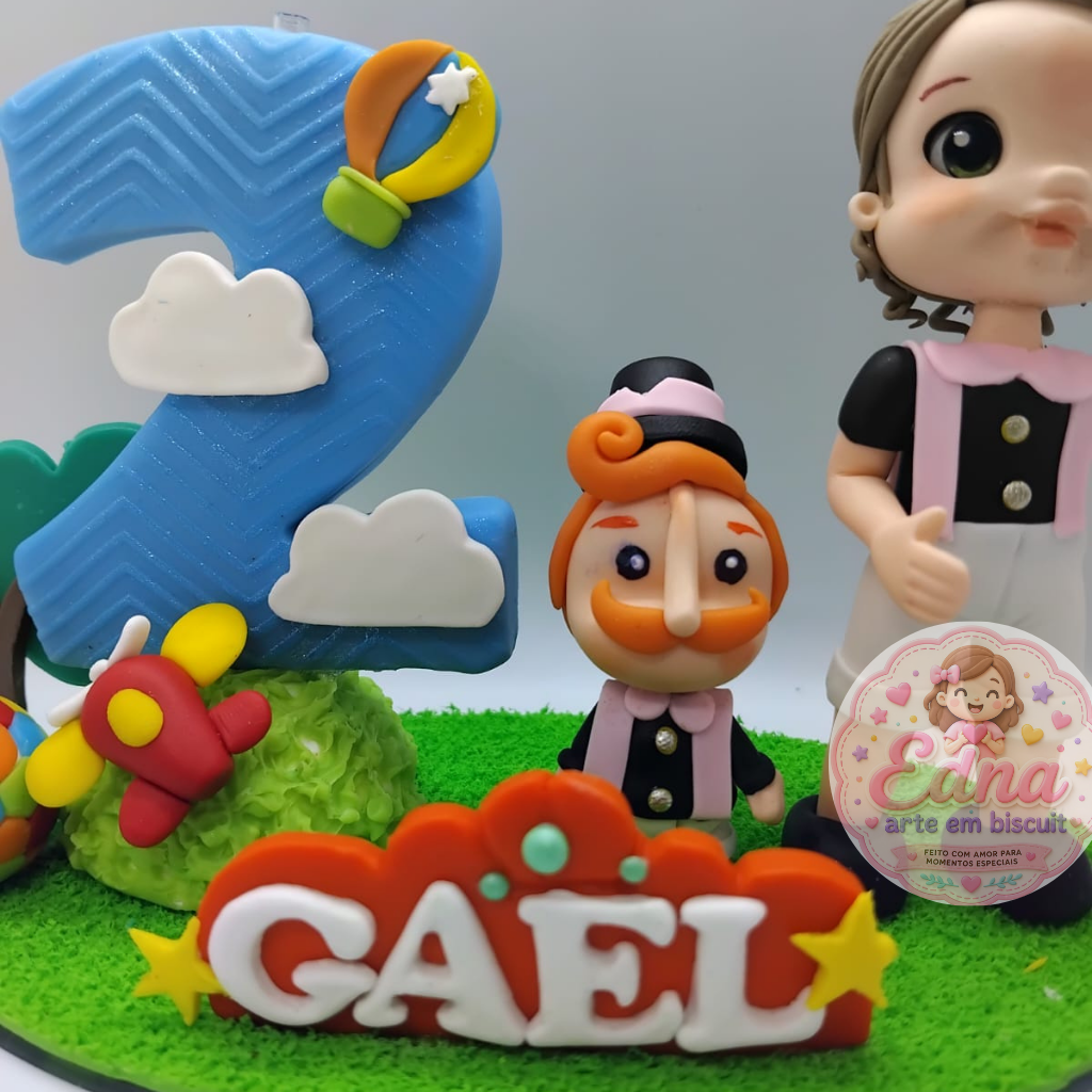 Topo de Bolo Personalizado - Mundo Bita