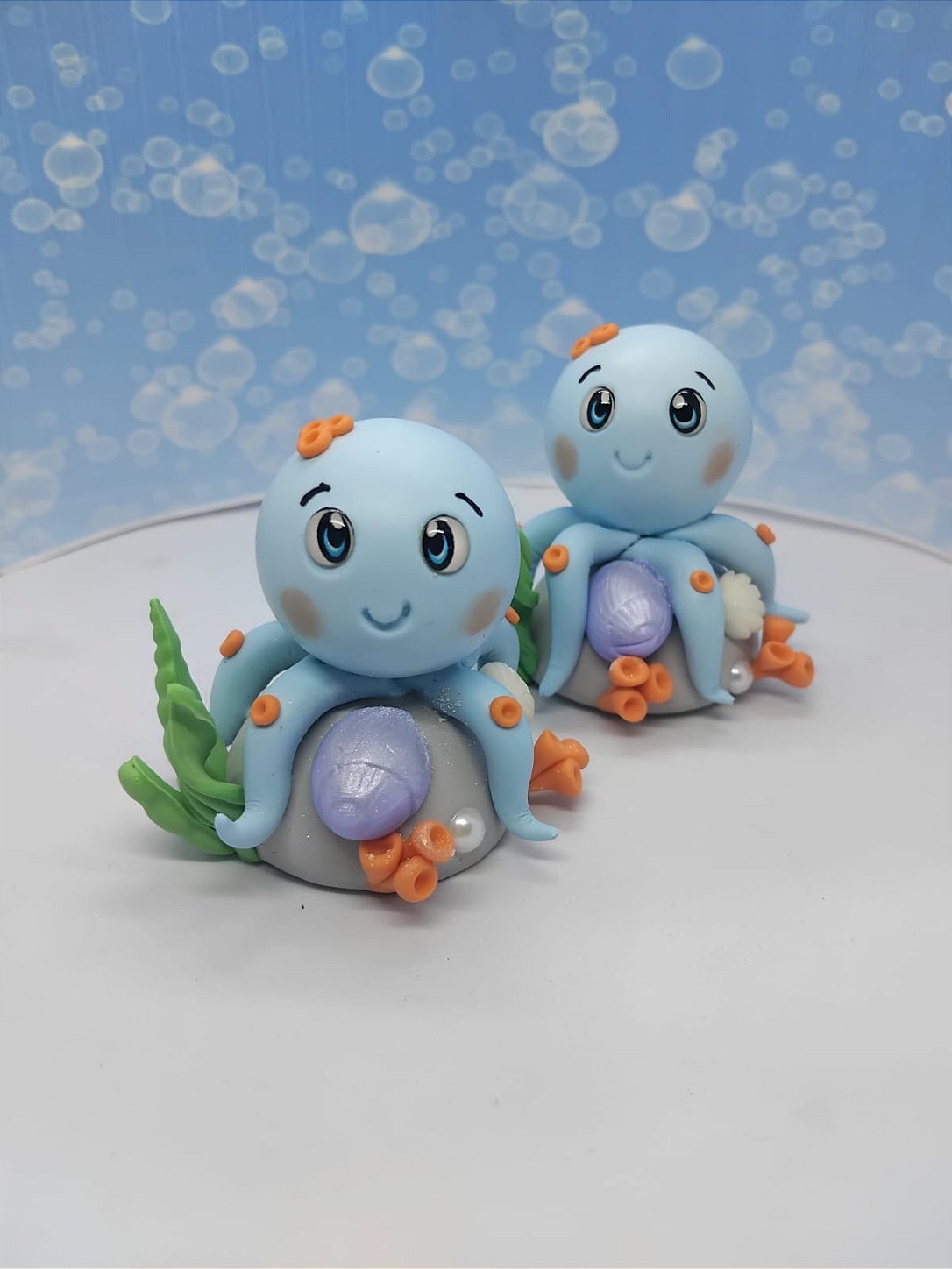 Kit 10 Apliques para Lembrancinhas - Fundo do Mar