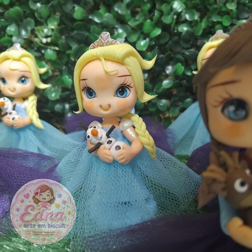 Kit 10 Apliques Luxo para Lembrancinhas - FROZEN