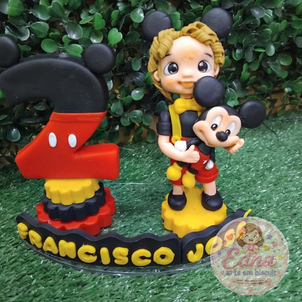 Topo de Bolo Personalizado - MICKEY
