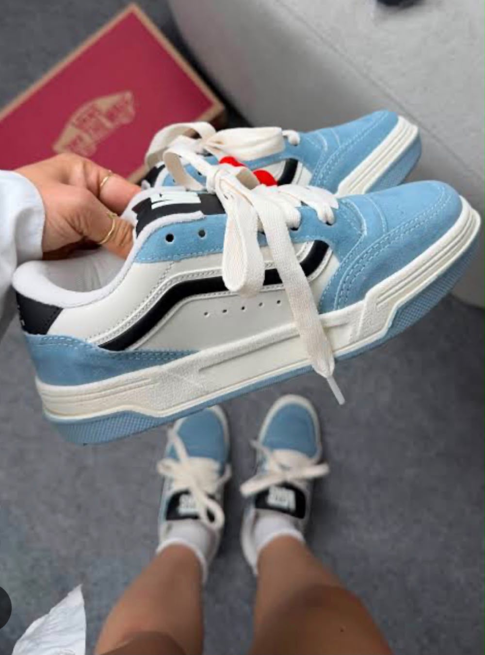 Tênis Vans Hylane Azul Celeste Importado Vietnâ