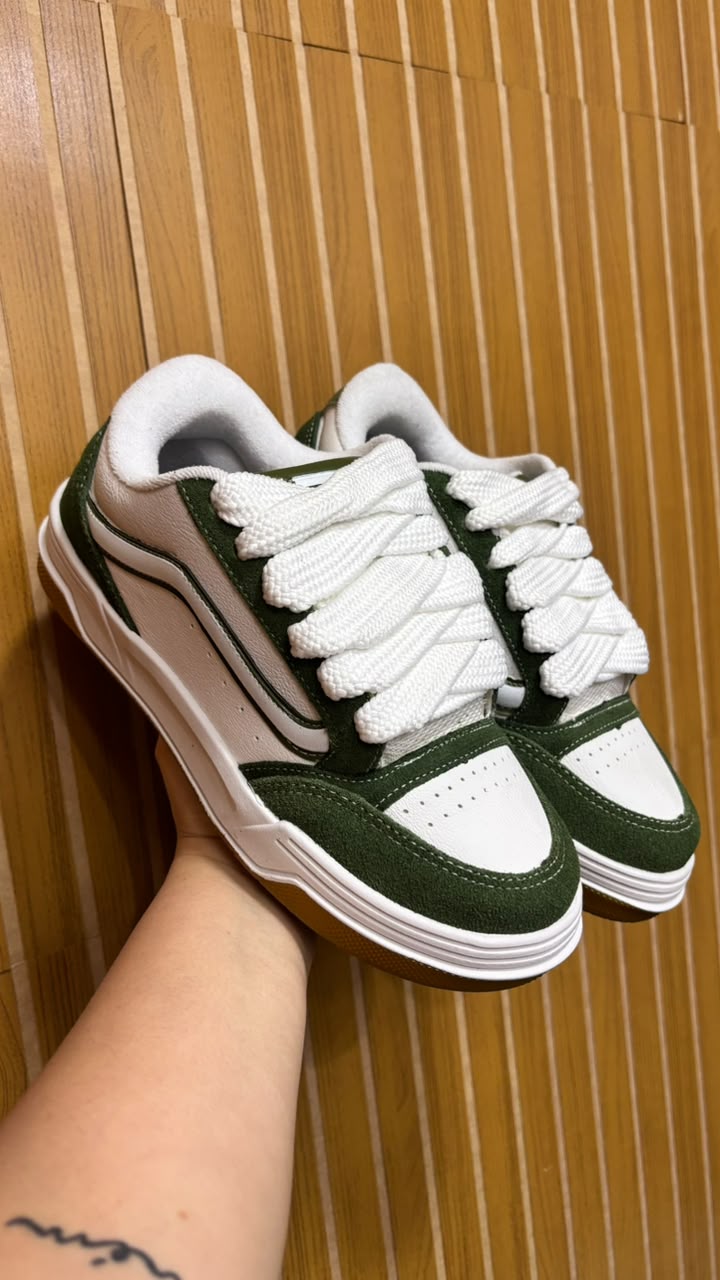 Tênis Vans Hylane Verde /Branco Importado Vietnâ