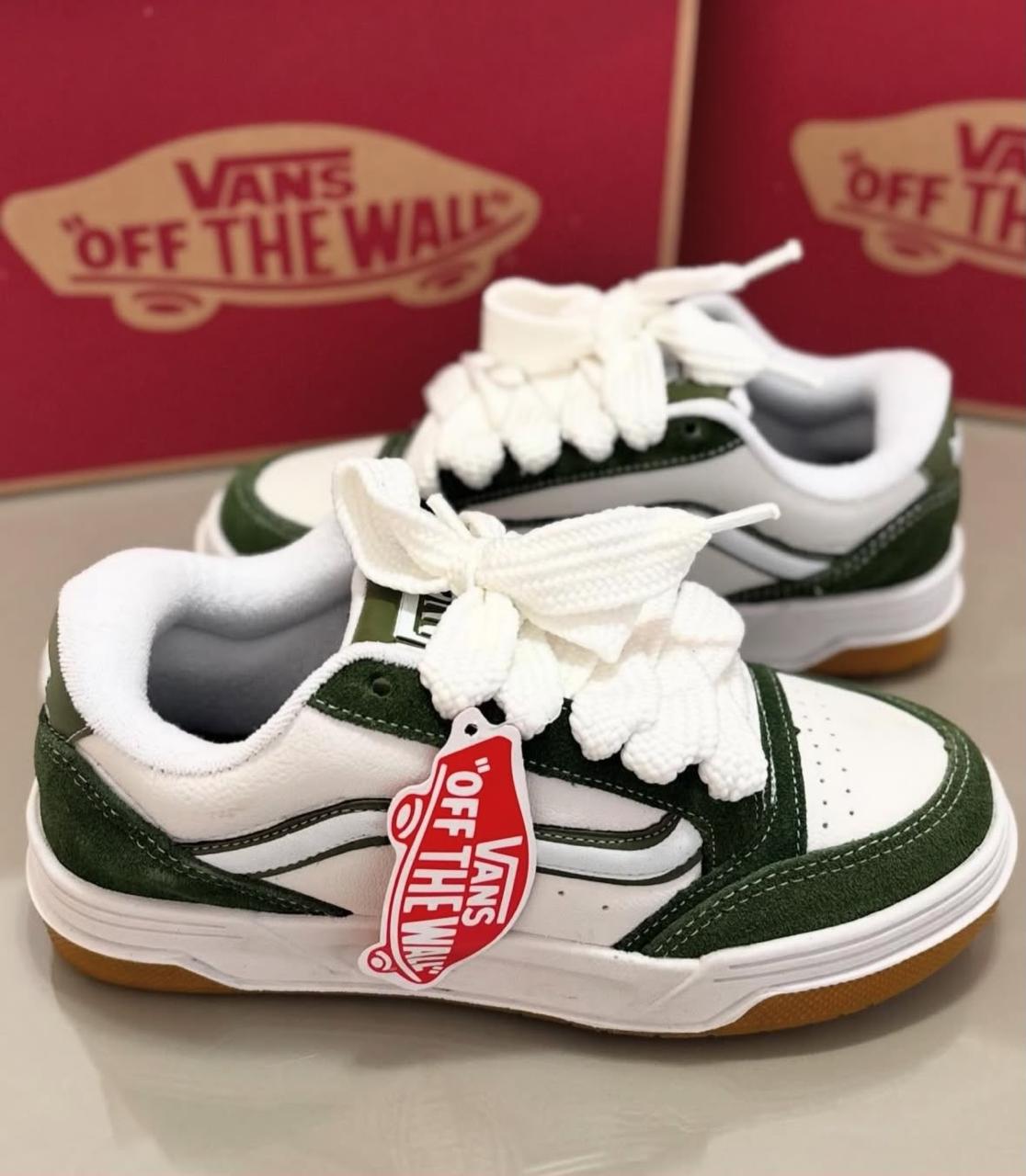 Tênis Vans Hylane Verde /Branco Importado Vietnâ