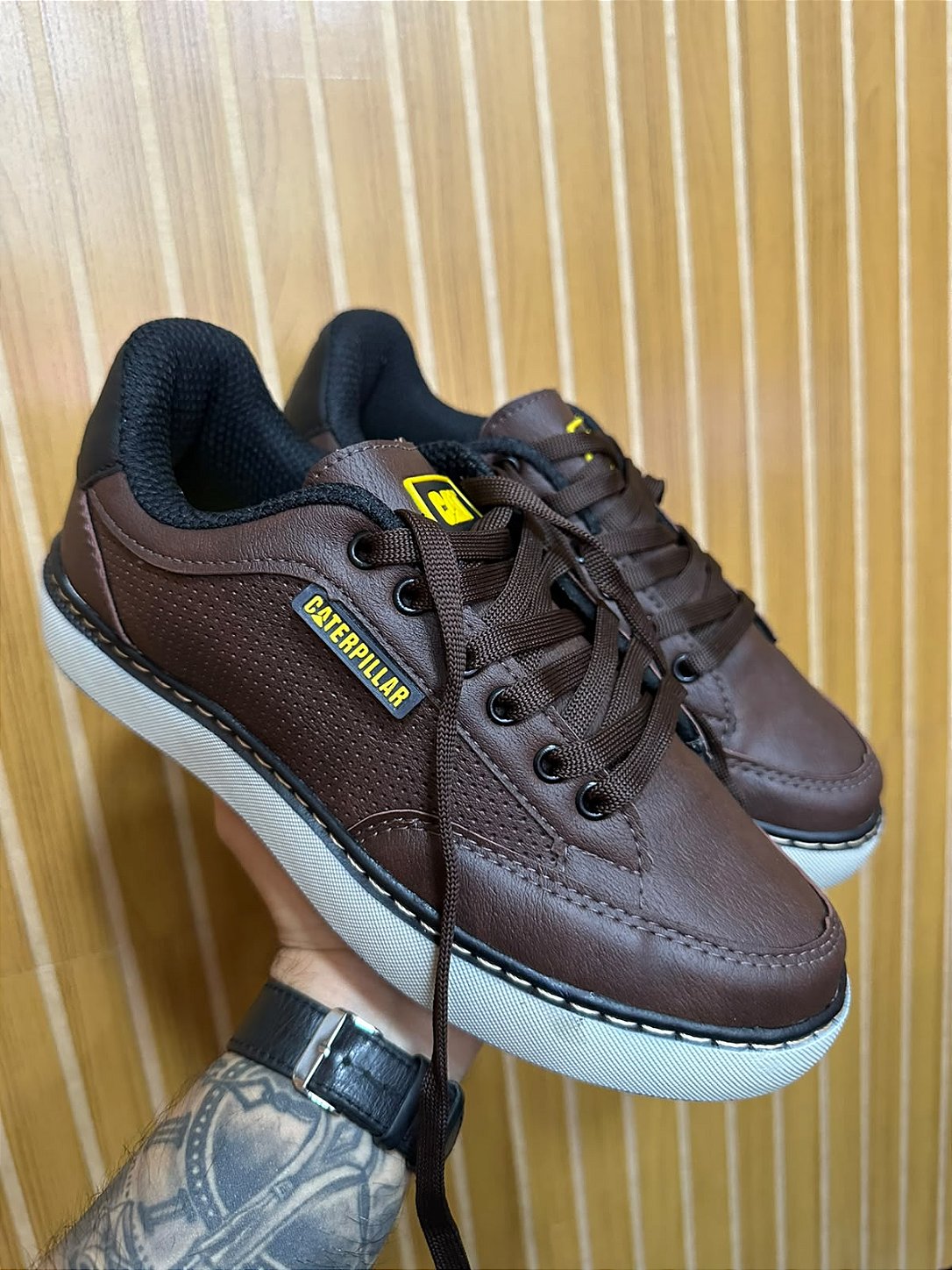 Tênis Sapatênis CATERPILLAR Marrom Premium