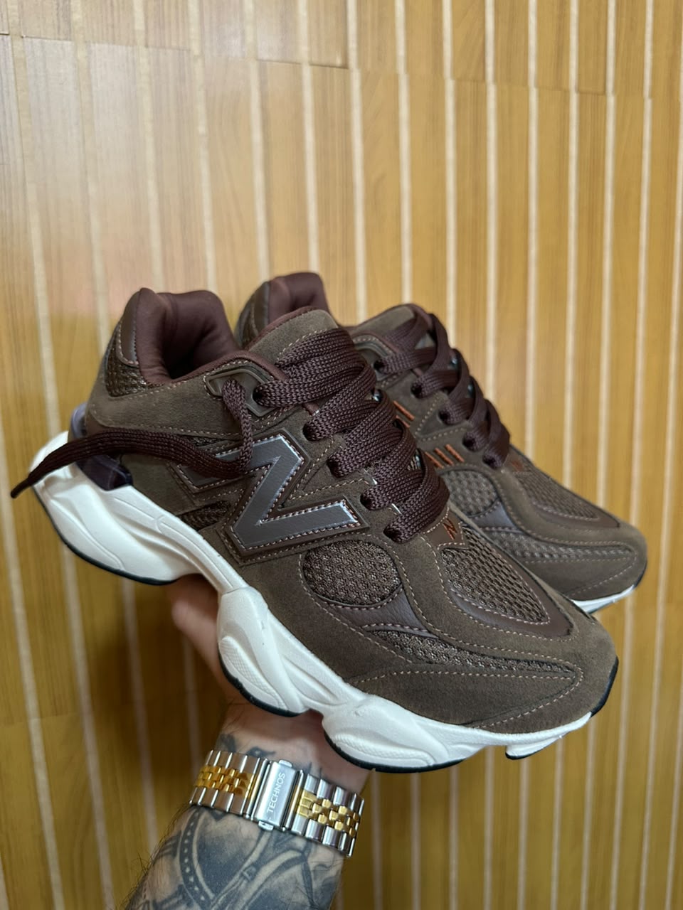Tênis New Balance 90/60 Importado Vietnã Marrom Cacau