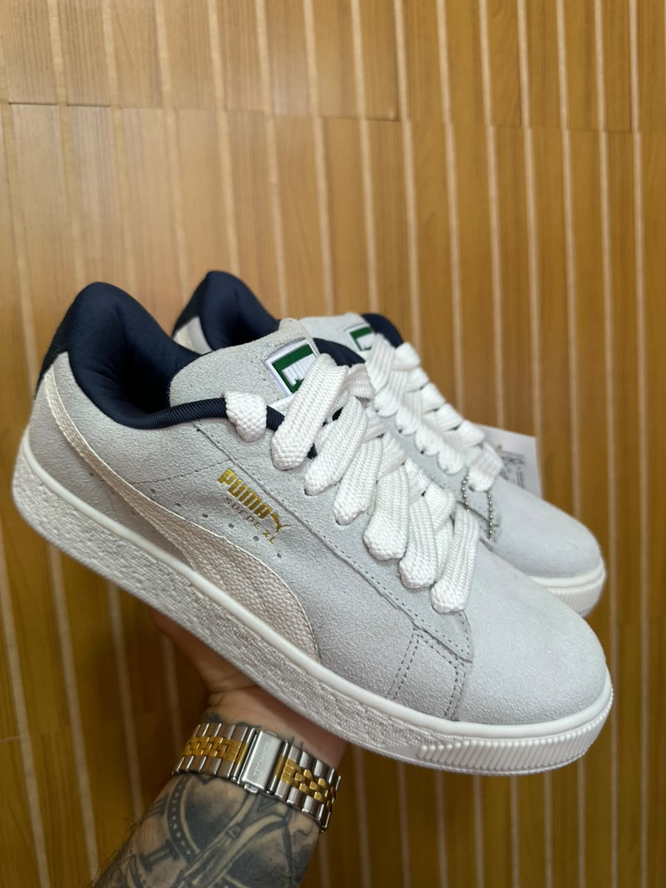 Tênis Puma XL Cinza/Branco Importado Vietnã
