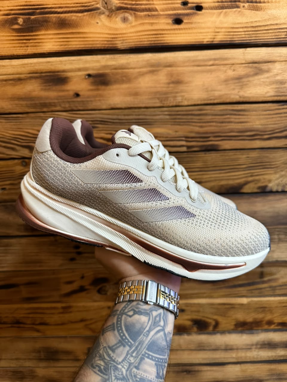 Tênis Adidas Super Nova Bege/Marrom Nacional
