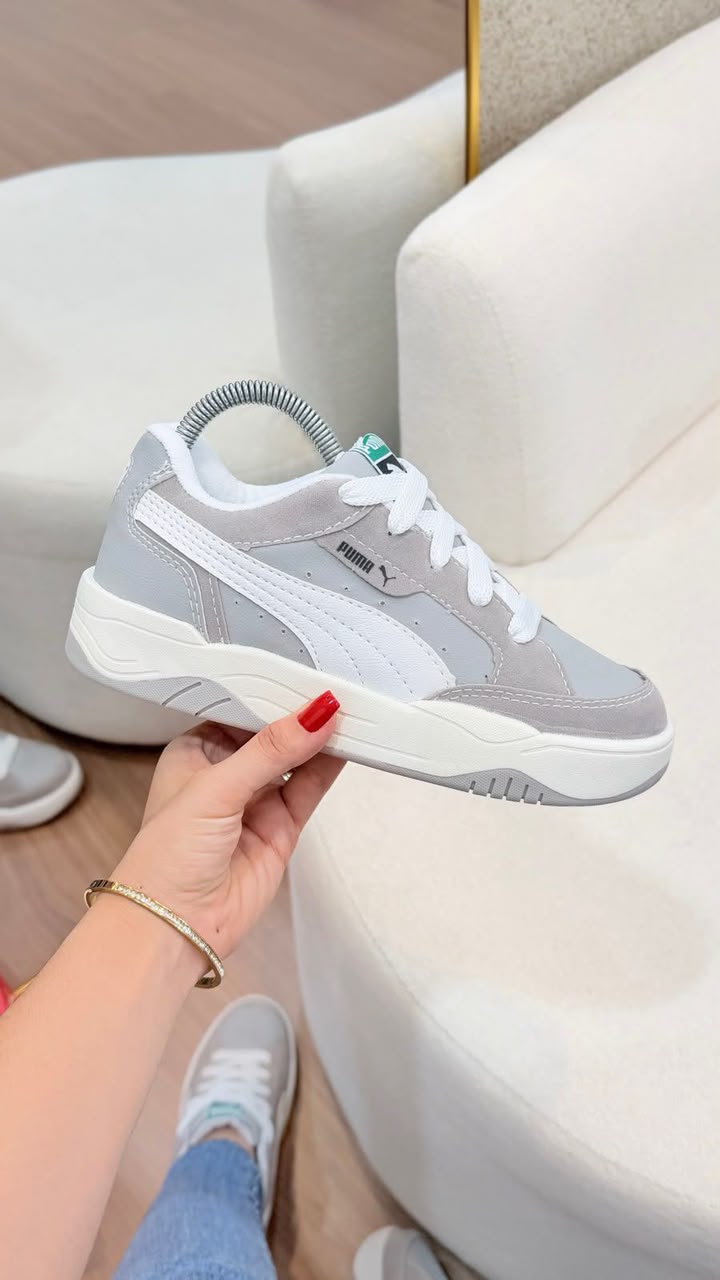 Tênis Puma 180 Cinza/Branco Nacional