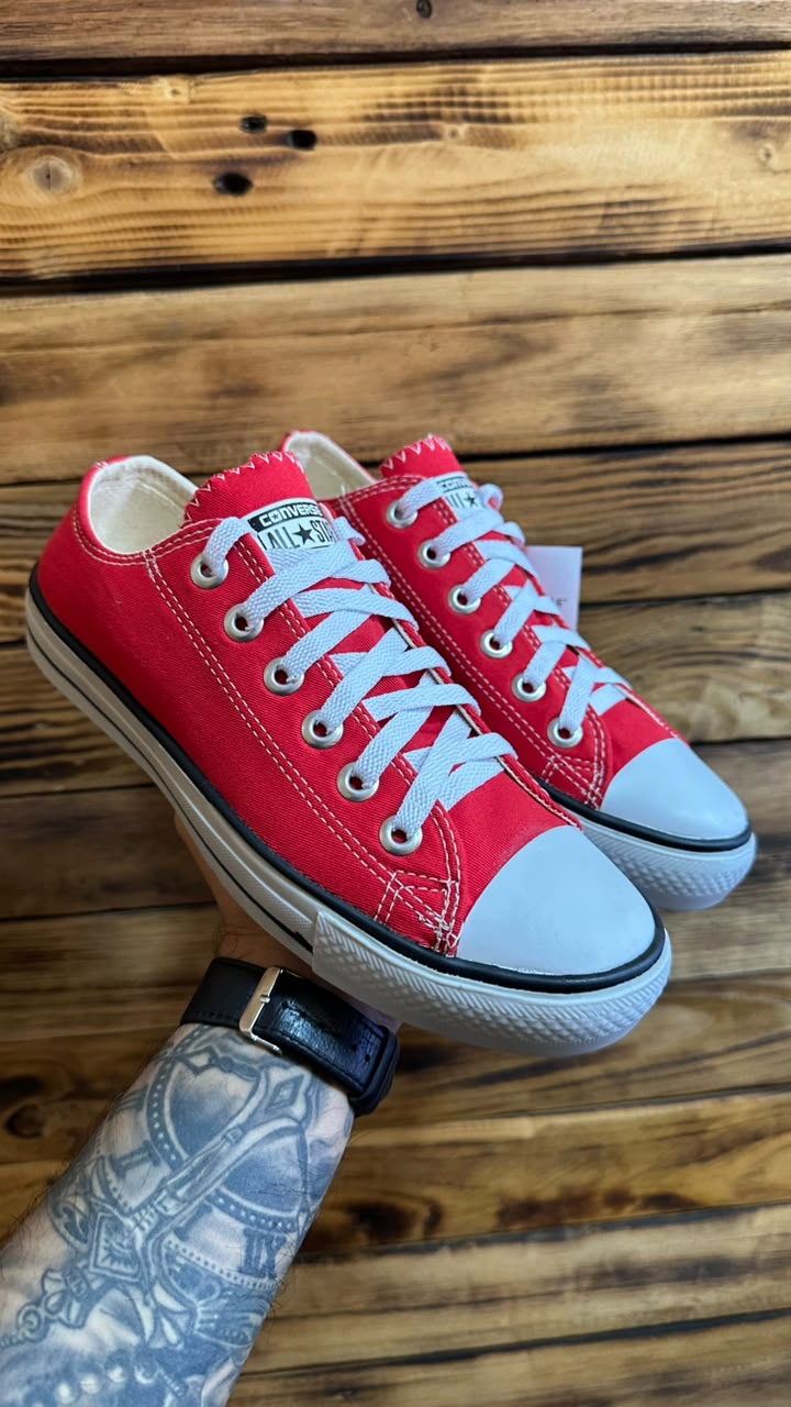 Tênis All Star Vermelho/Branco