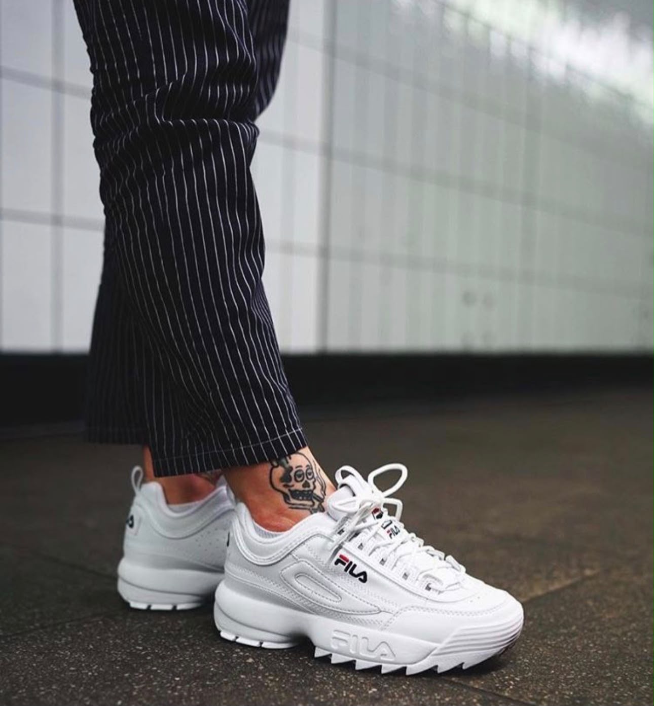 Tênis Fila Disruptor Branco/Branco