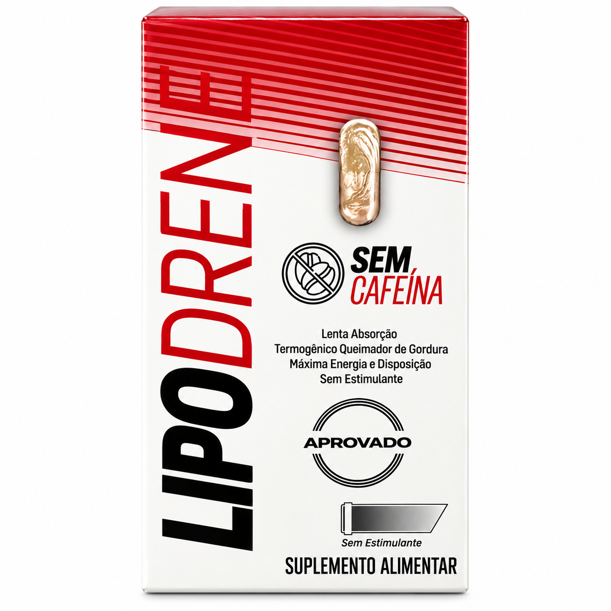 Exxdrene Termogênico Sem Cafeina Exx Nutrition 60 Cps
