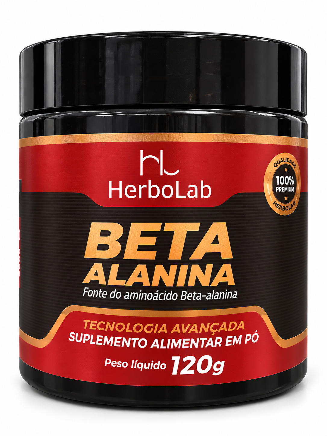 Beta Alanina 120g HerboLab Suplemento Alimentar em Pó