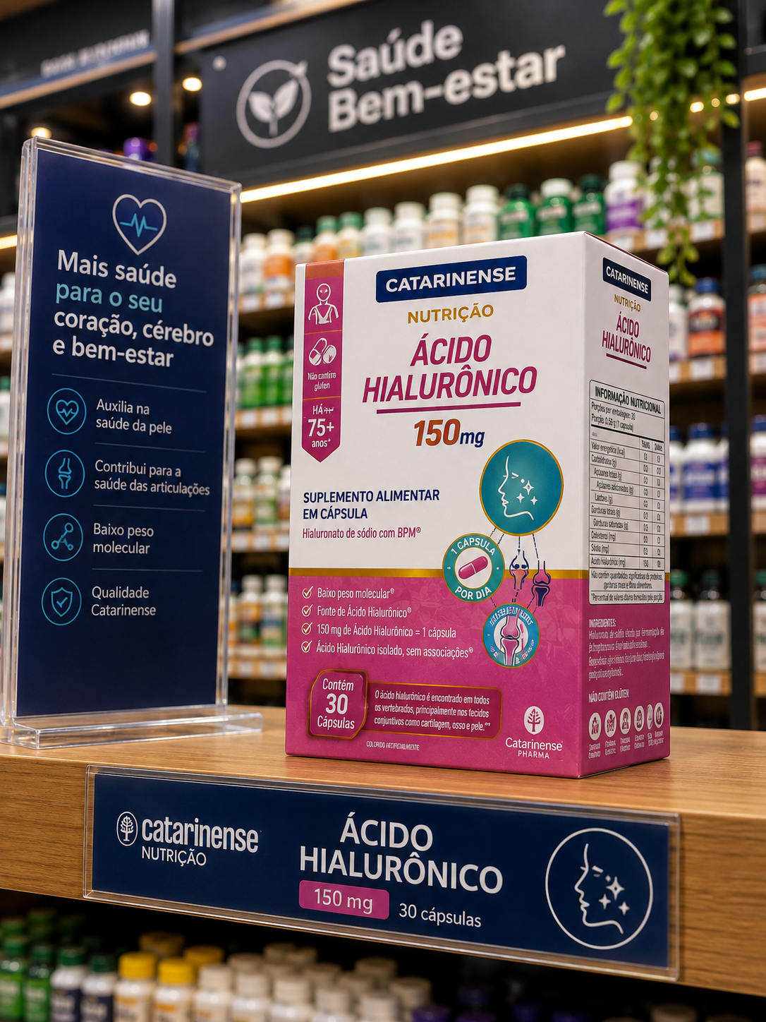Catarinense Acido Hialuronico 150 mg 30 cps