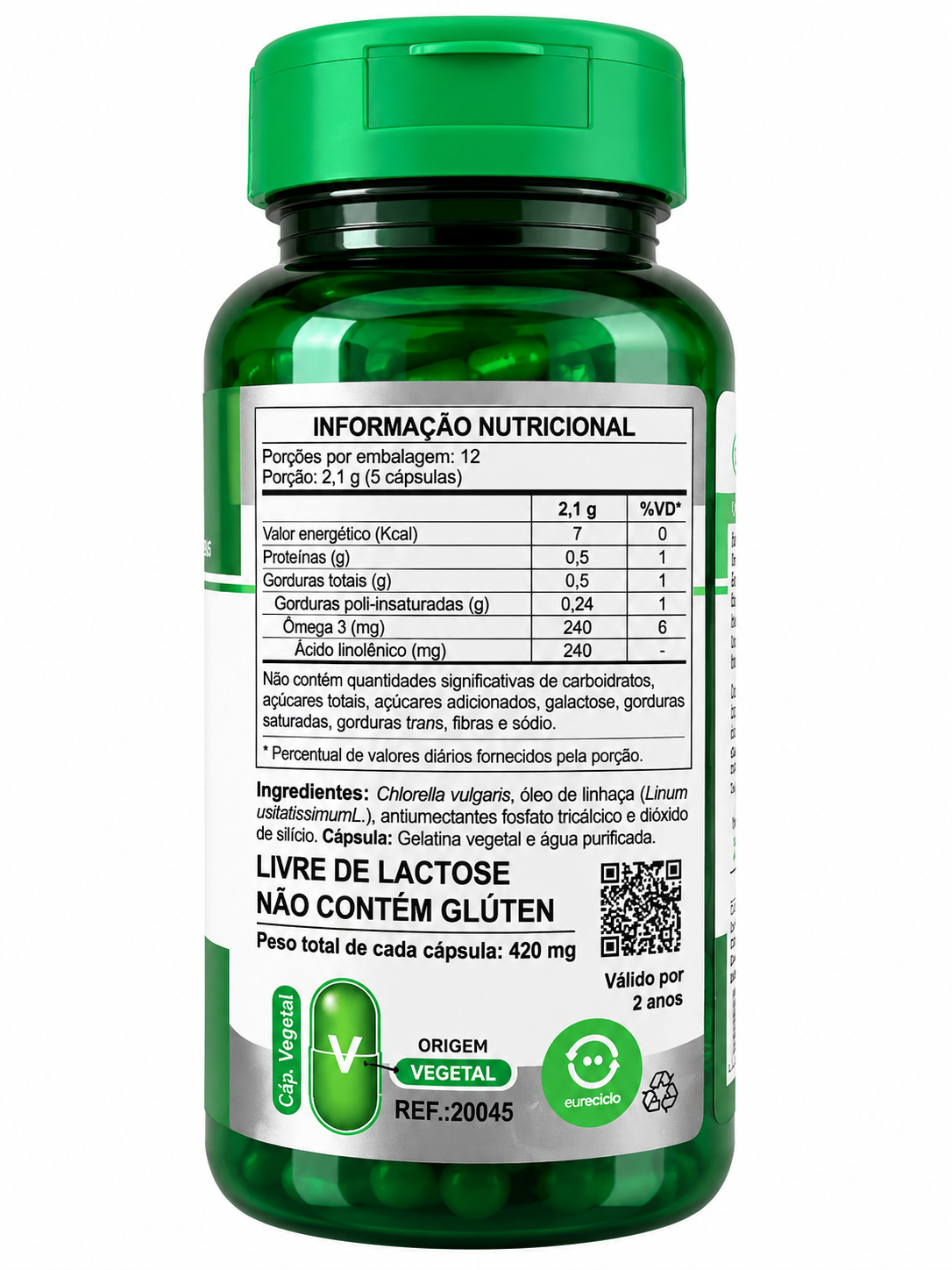 Clorella Microalgas Unilife 60 Cápsulas Veganas