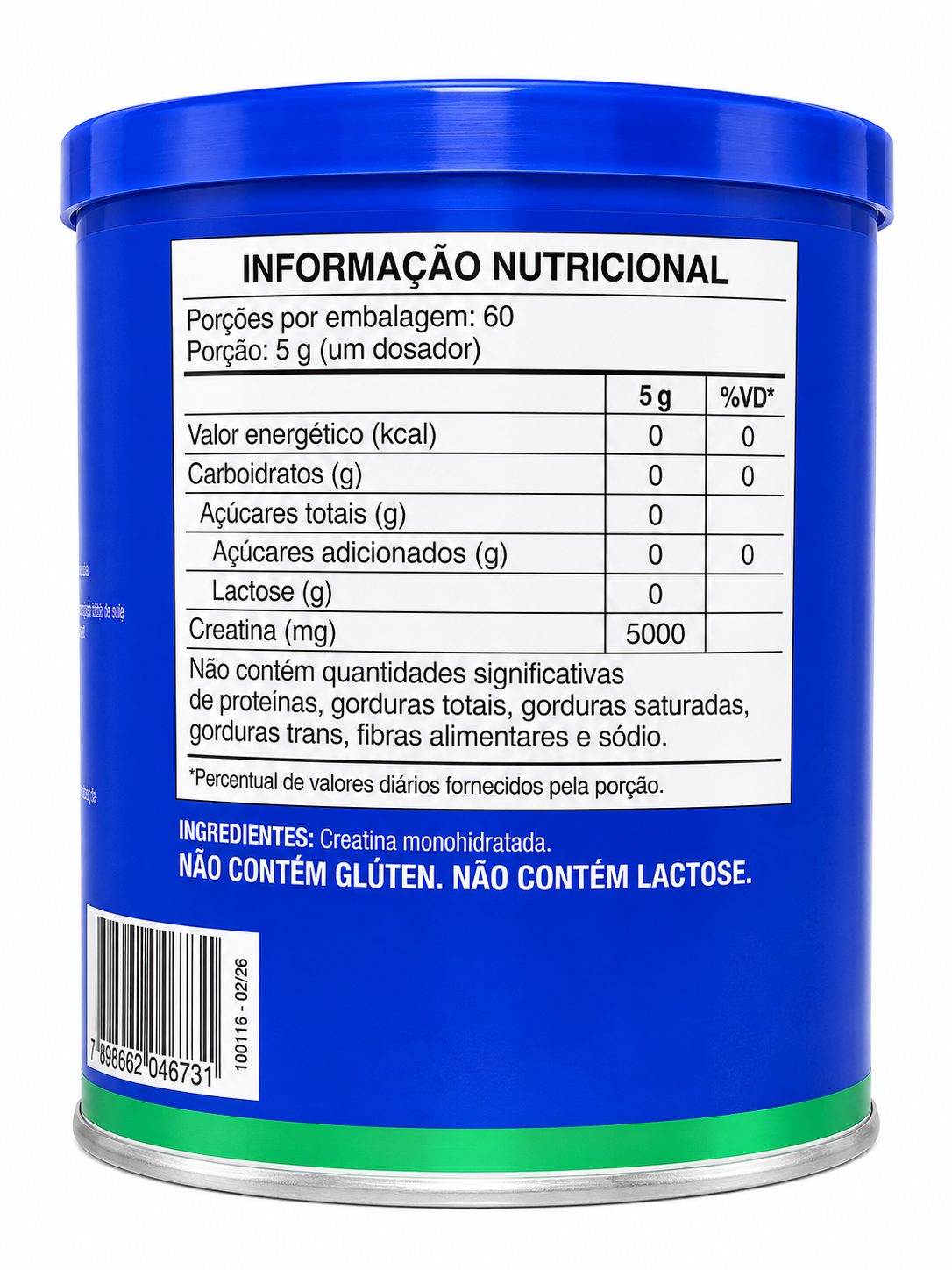 Creatina 100% Pura Catarinense Nutrição 300g