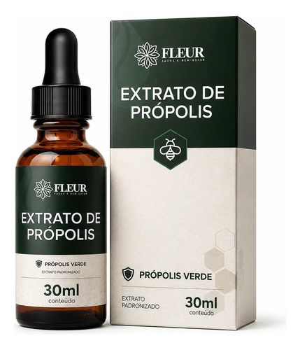 Extrato de própolis verde 12% Fleur- 30ml