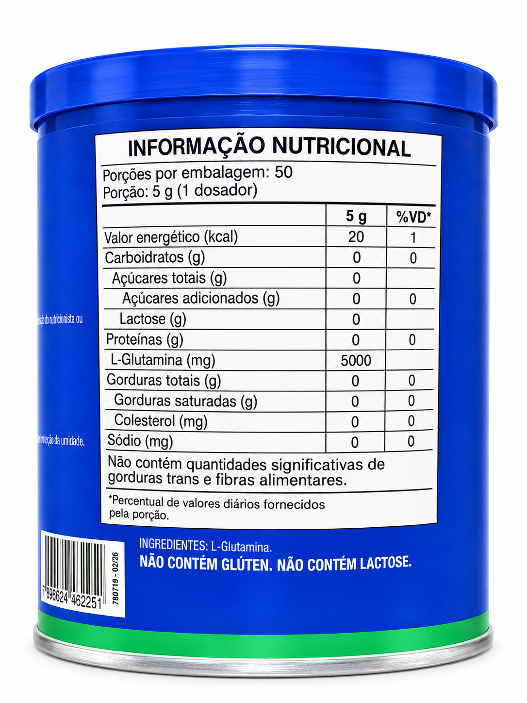 Glutamina 100% Pura Catarinense Nutrição 250g Sabor Neutro