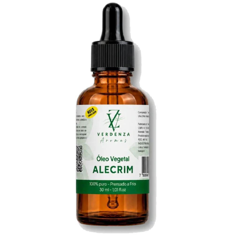 Óleo Vegetal De Alecrim Puro Combate À Caspa E Queda Capilar Hidratação Profunda Sem Fragrância