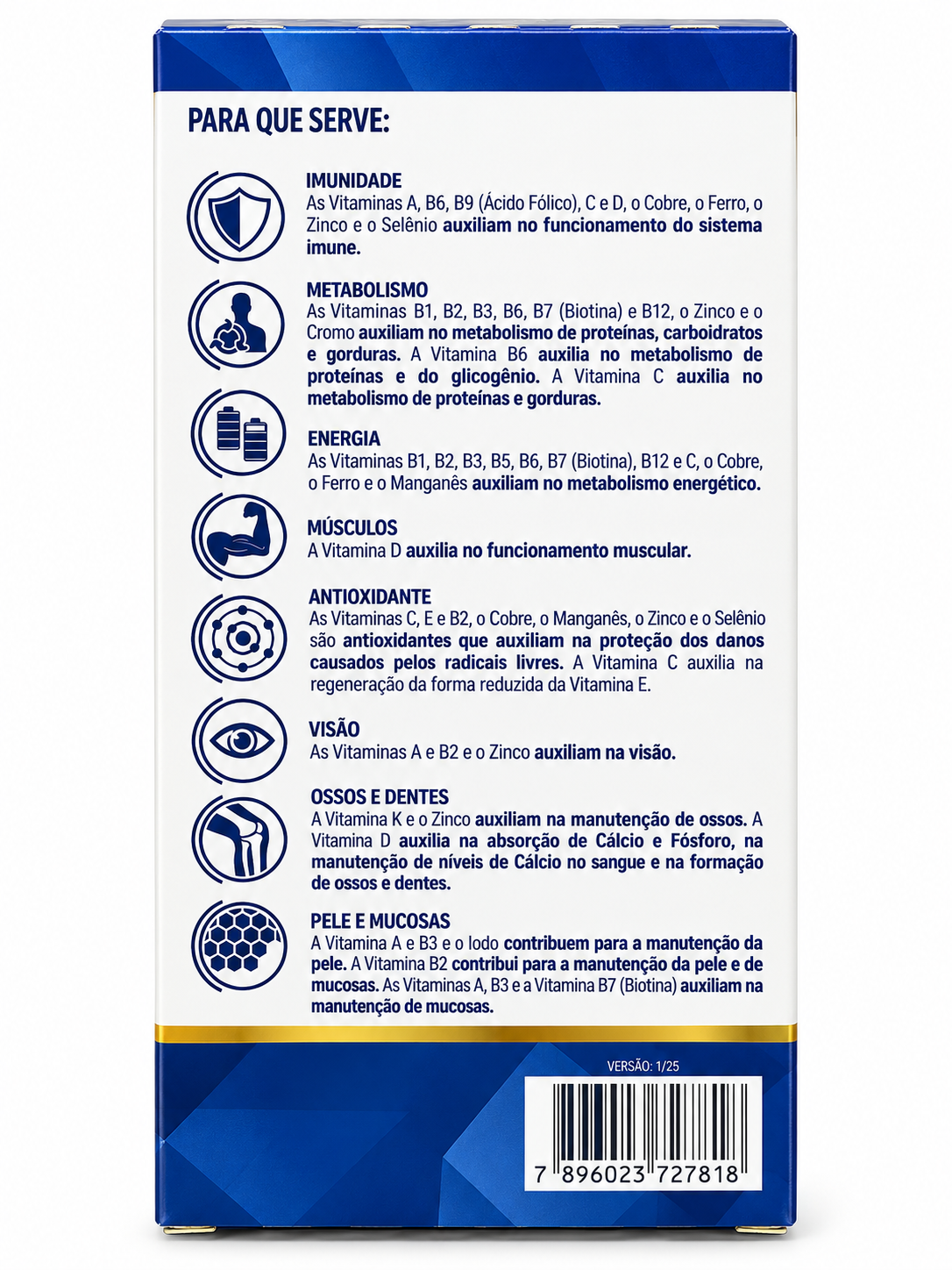 Polivitamínico Homem Catarinense Nutrição Multi 60 Cápsulas