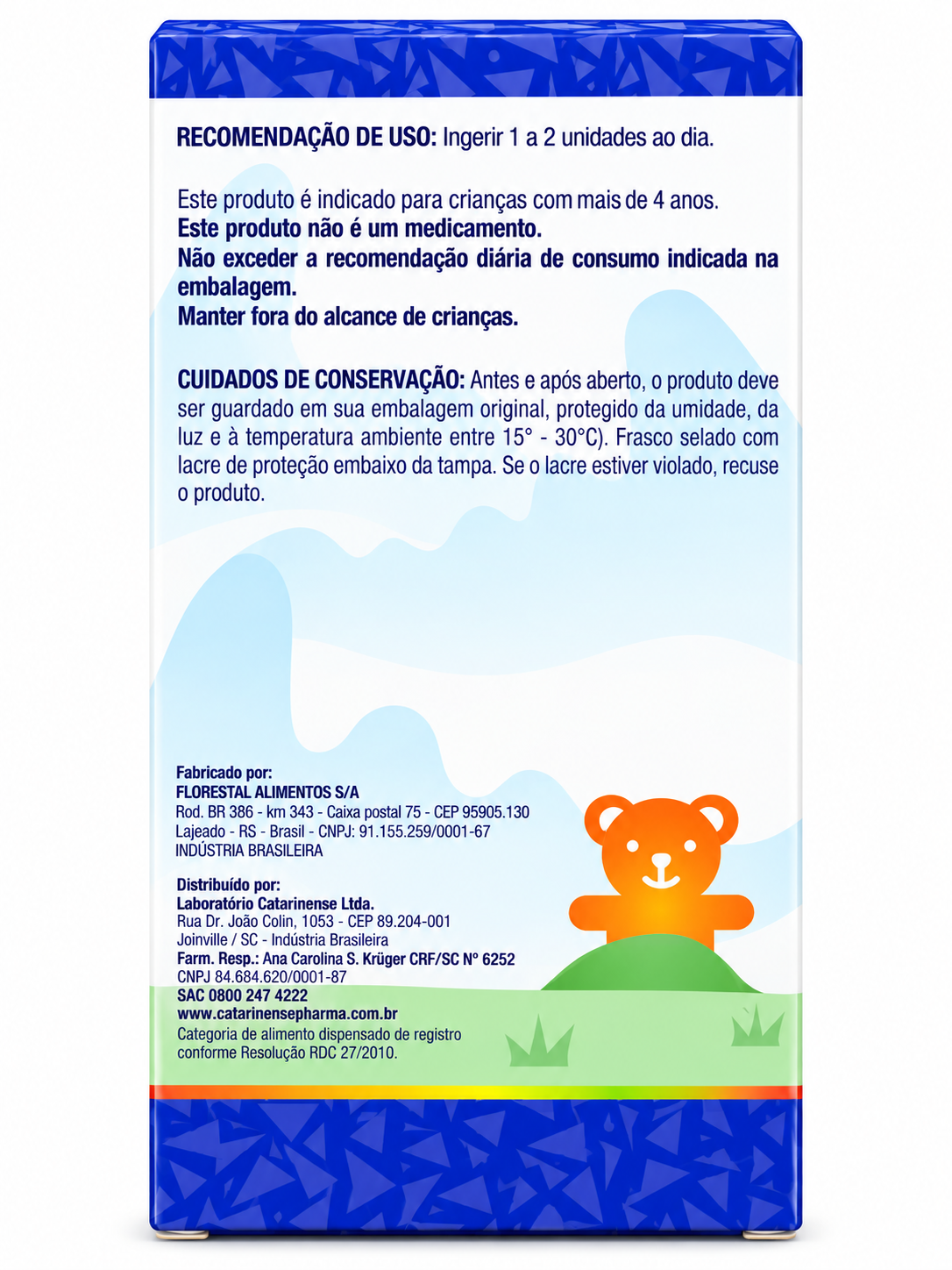 Polivitamínico Infantil Gummies Kids Catarinense 30 Gomas