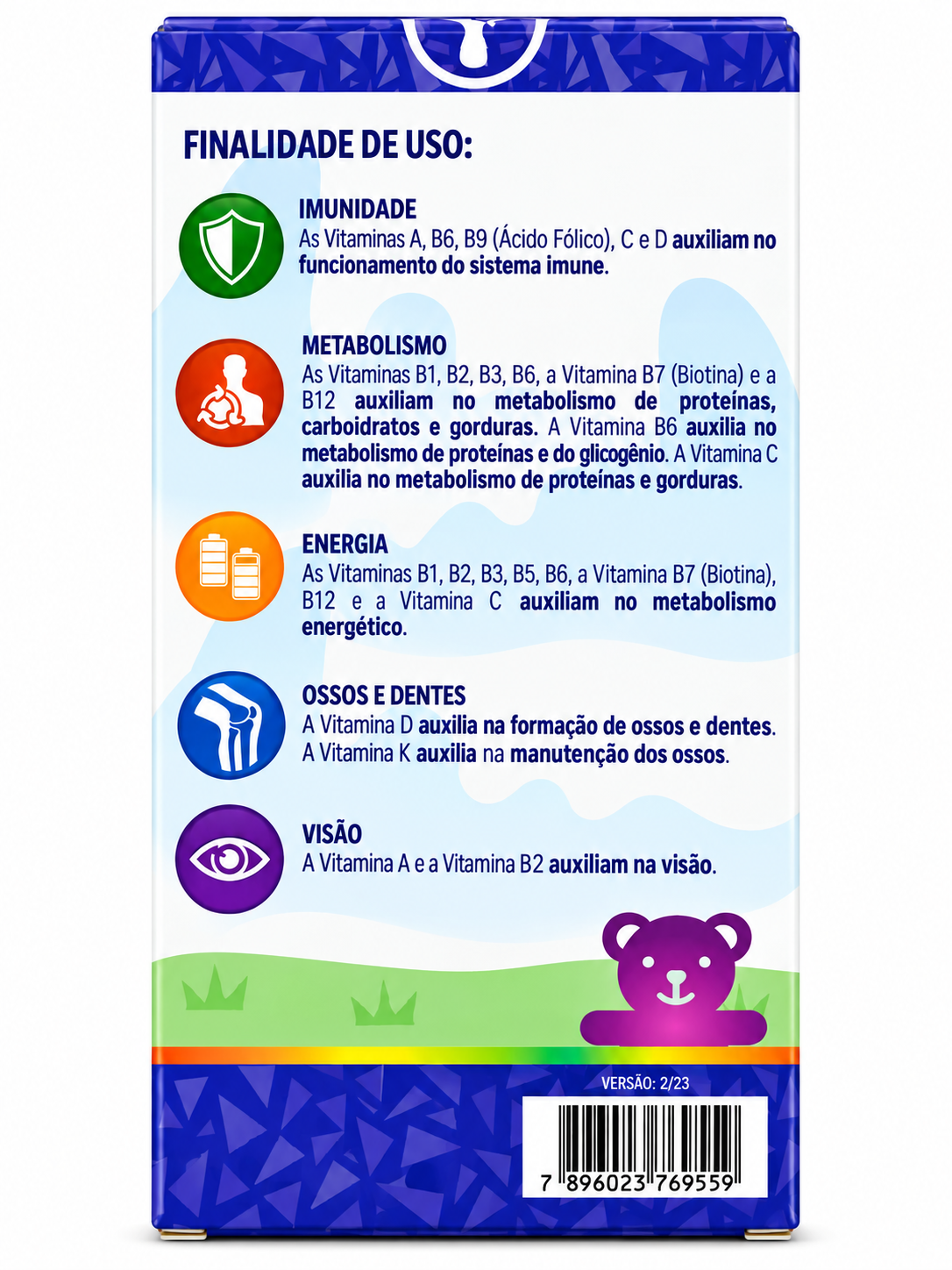 Polivitamínico Infantil Gummies Kids Catarinense 30 Gomas