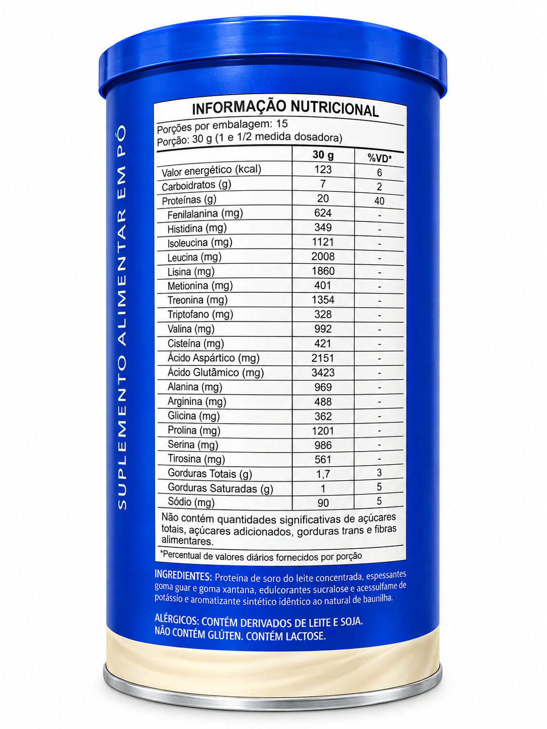 Whey Protein Concentrado Catarinense Baunilha Cremoso 450g
