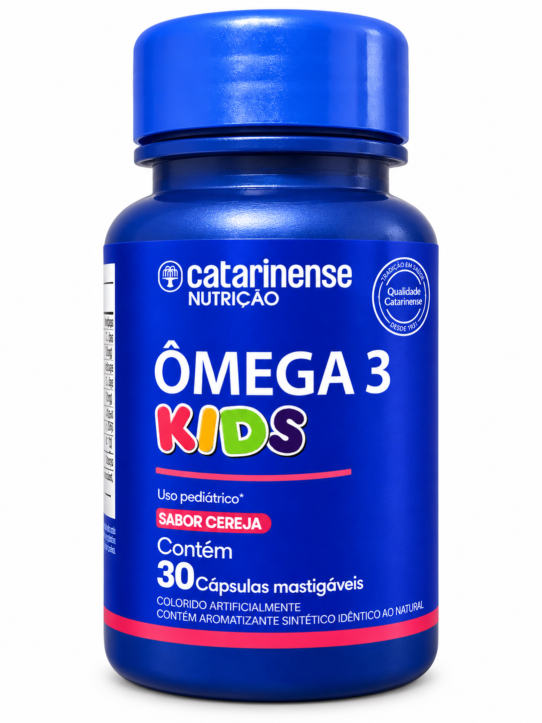 Omega 3 Infantil Kids Mastigável Criança Dha - Sabor Cereja Cereja