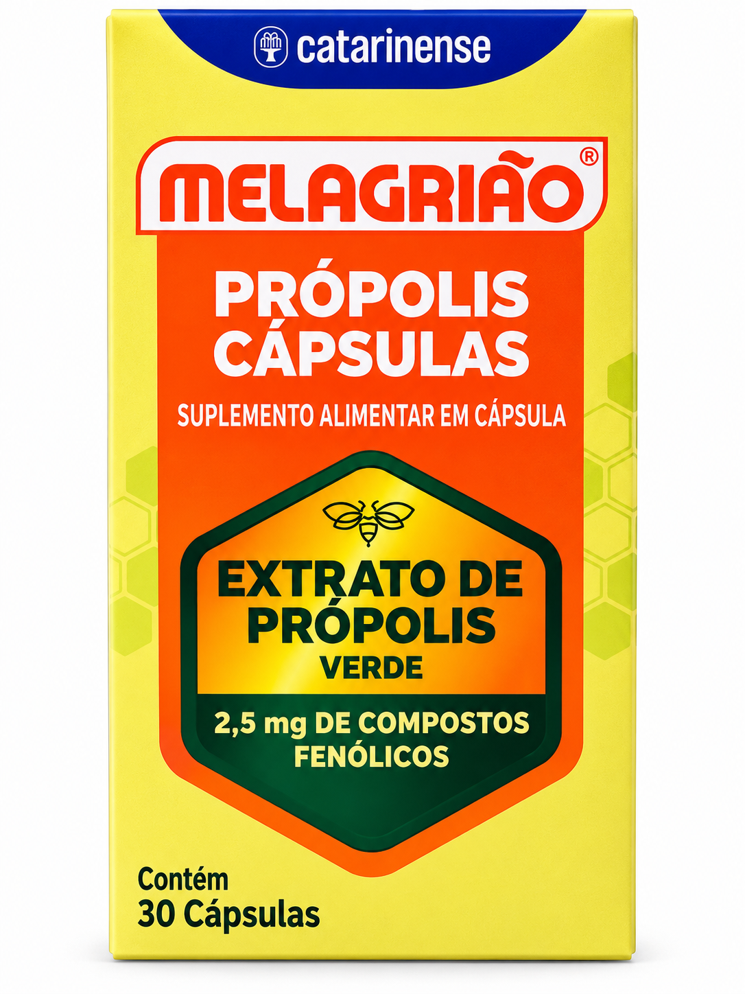 Própolis Verde Melagrião Catarinense 30 Cápsulas Extrato