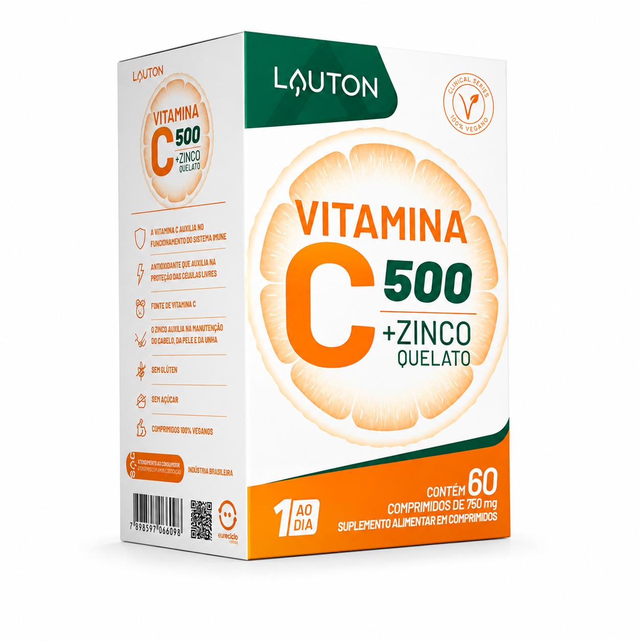 Lauton Vitamina C + zinco 60cpm