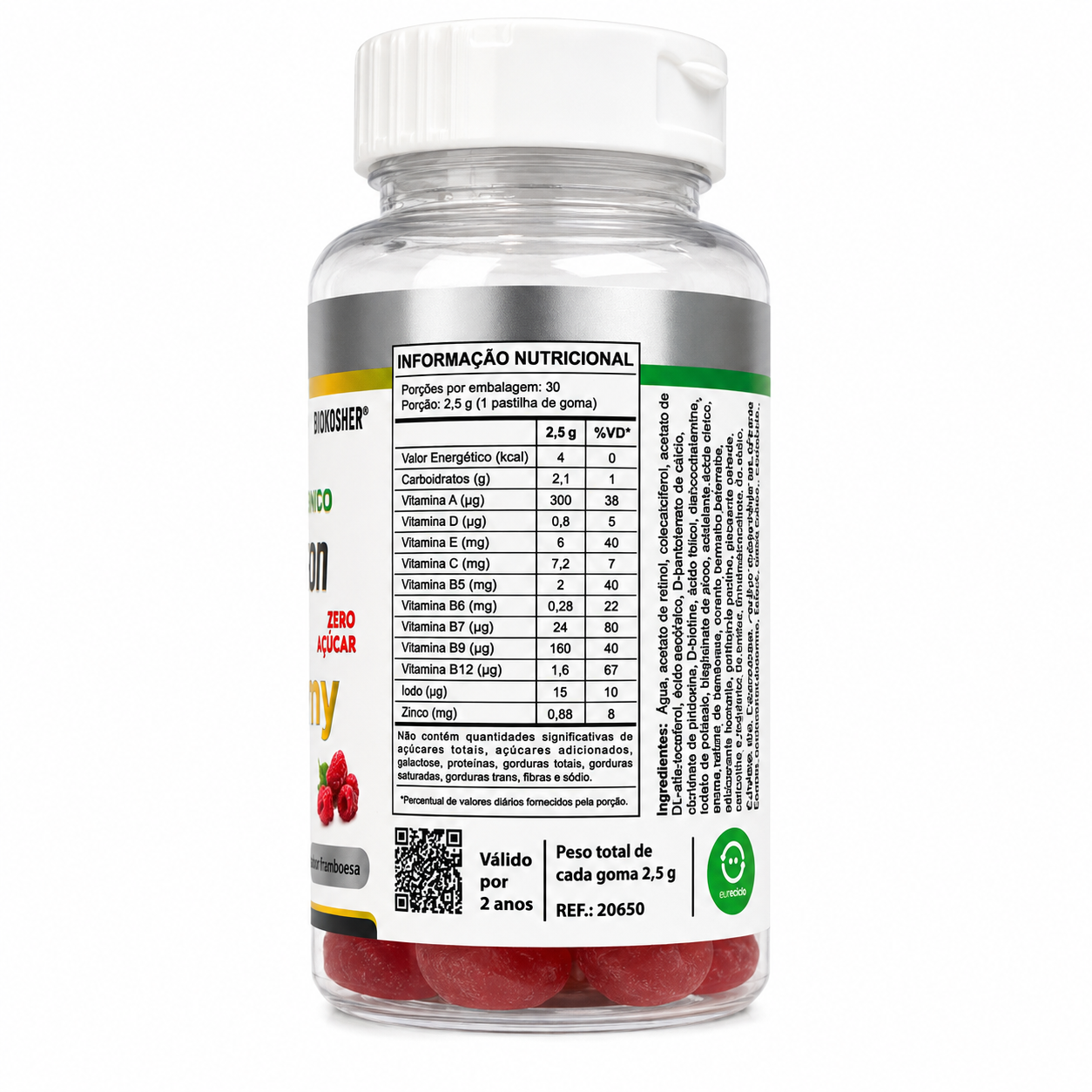 Multivitamínico Bioviton Gummy Unilife 30 Gomas Framboesa Zero Açúcar