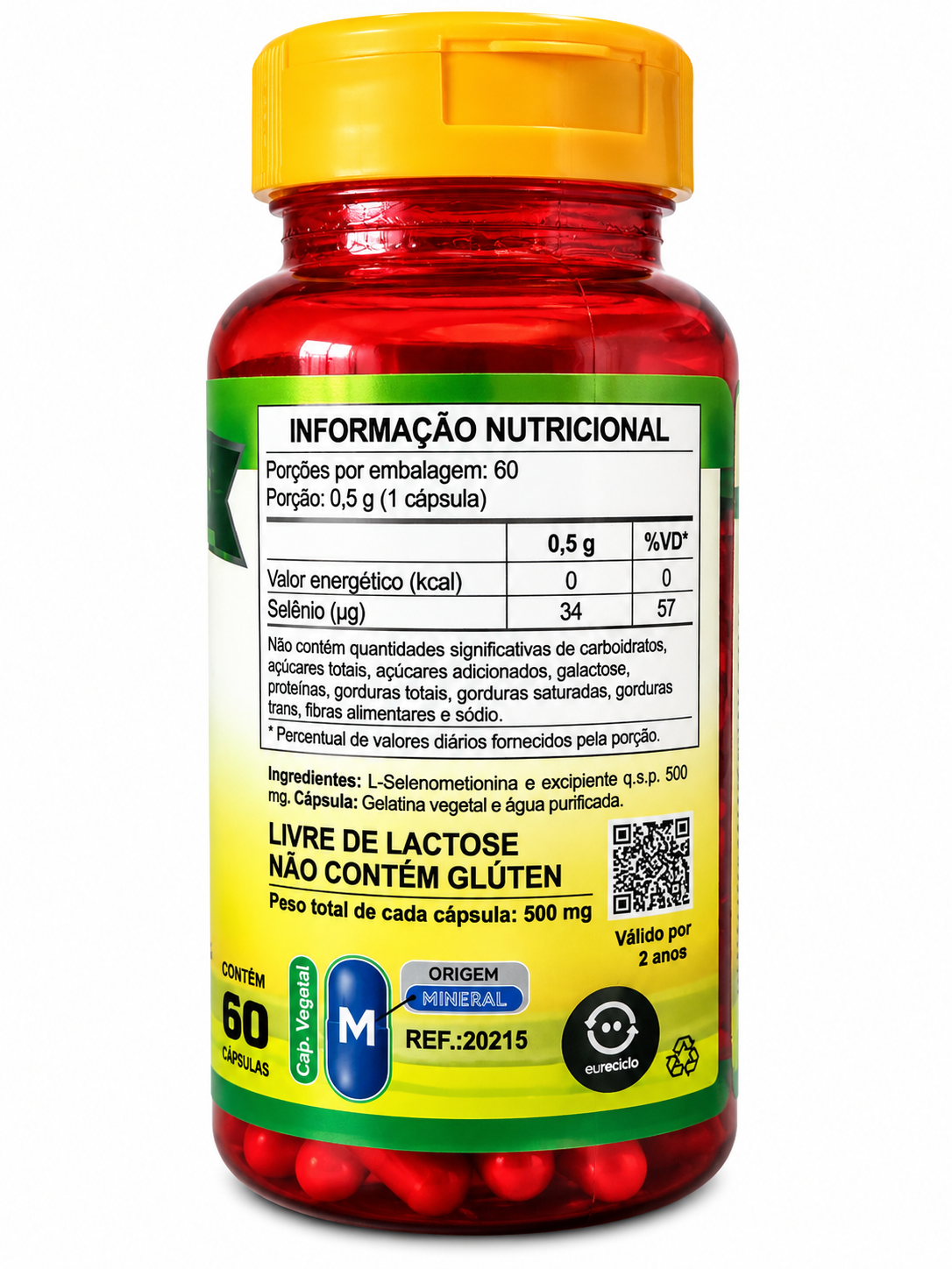 Selênio Quelato Se 34mcg Unilife Vitamins 60 Cápsulas Vegano