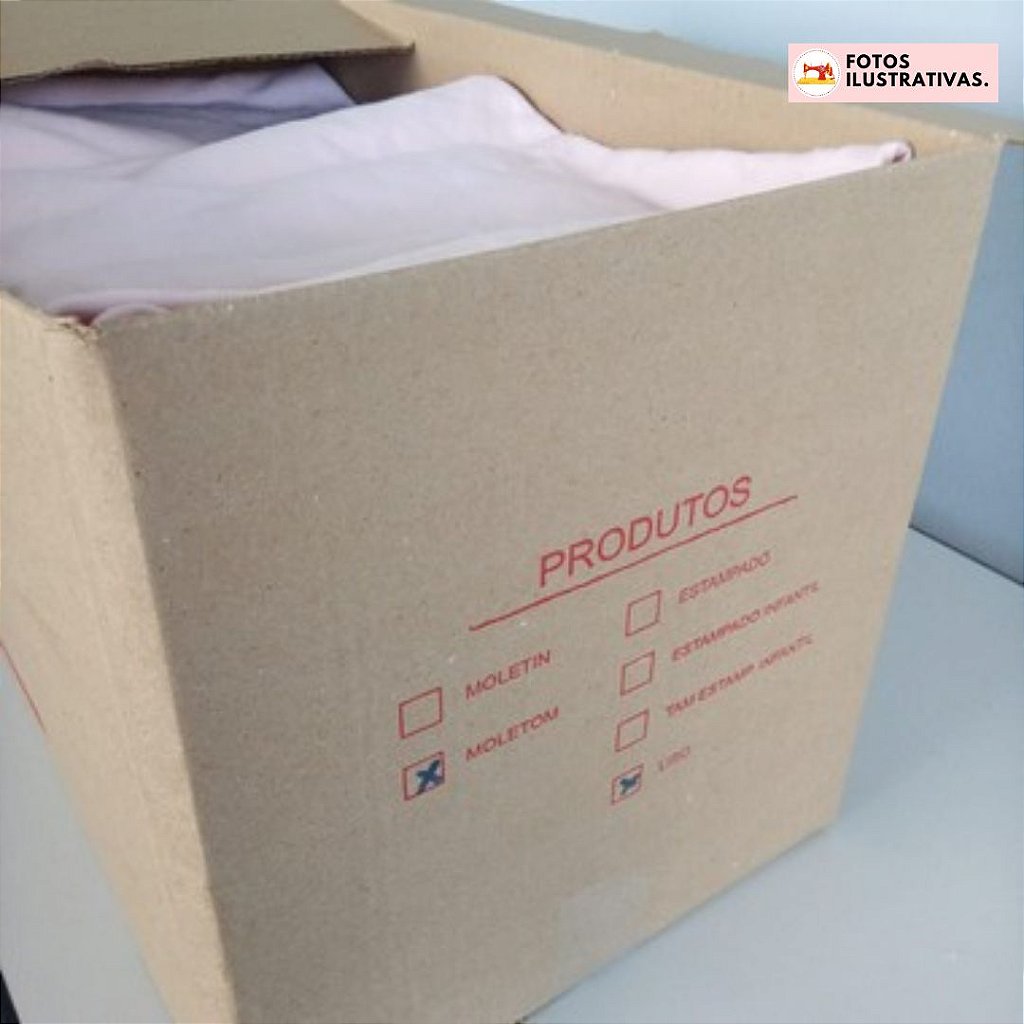 Tecido Cotton em Retalho Estampado Sortido - Caixa com 5KG