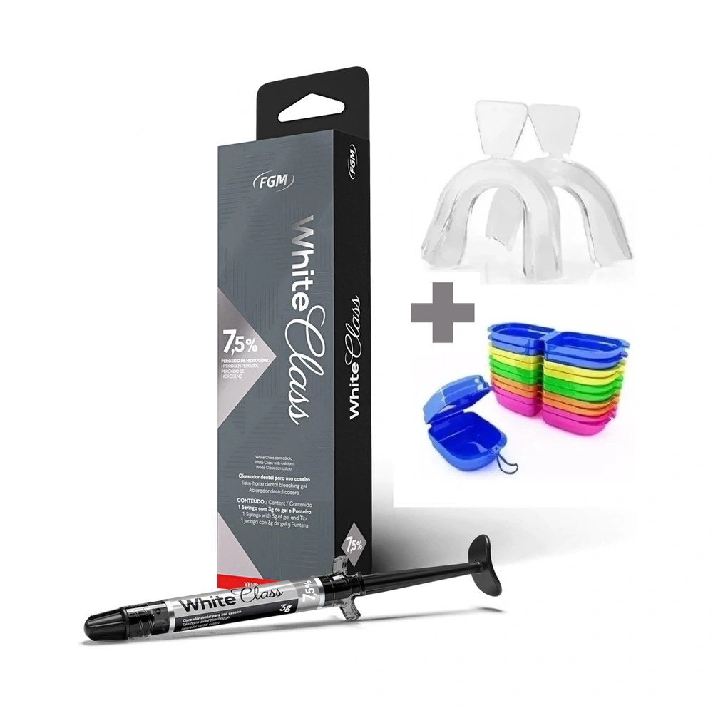 Clareador Dental Whiteness Perfect 10% - 1 Seringa + Moldeira