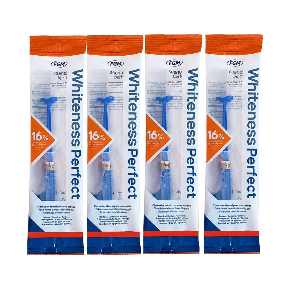 Clareador Dental Whiteness Perfect 16% - 4 Unidades
