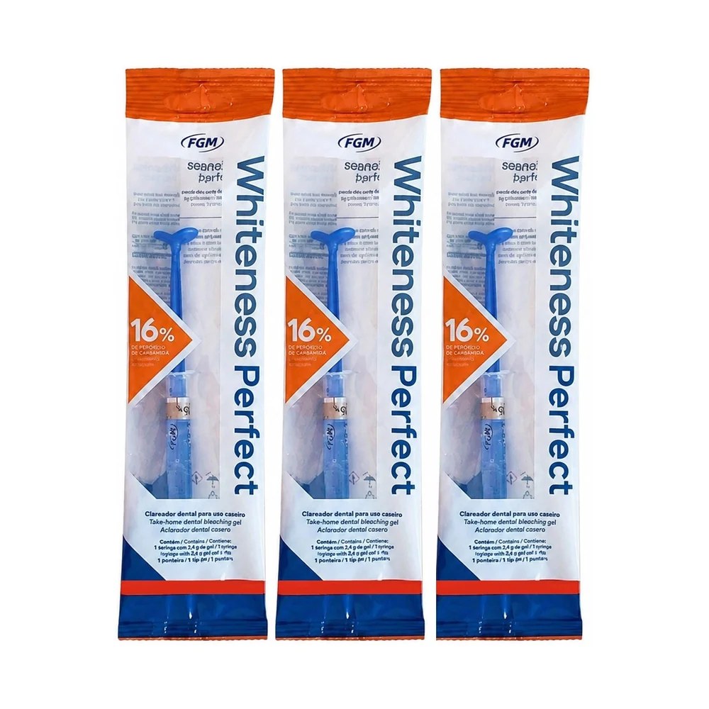 Clareador Whiteness Perfect 16% - FGM - 3 Unidades