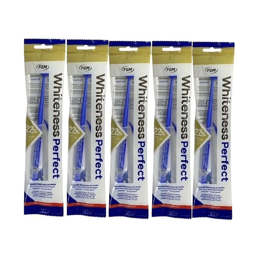Clareador Dental Whiteness Perfect 22% - 5 Unidades