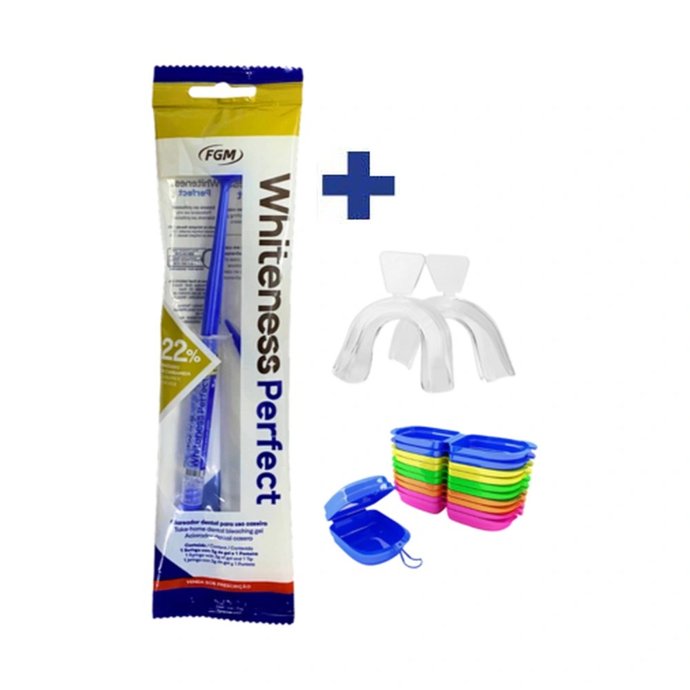 Clareador Dental Whiteness Perfect 22% - 1 Seringa + Moldeira
