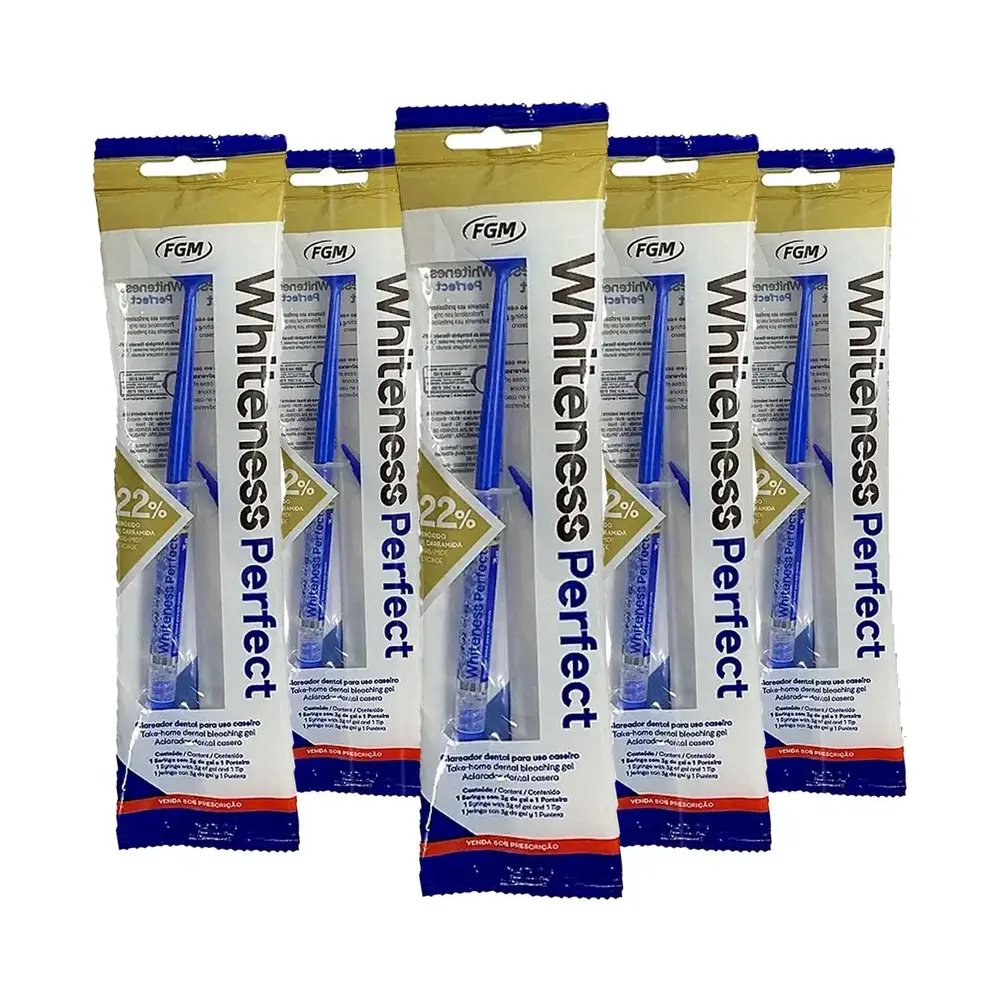Clareador Dental Whiteness Perfect 22% 5 Unidades