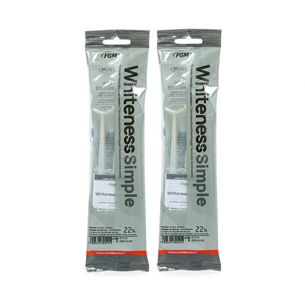 Clareador Whiteness Simple 22% - FGM - 6 Unidades