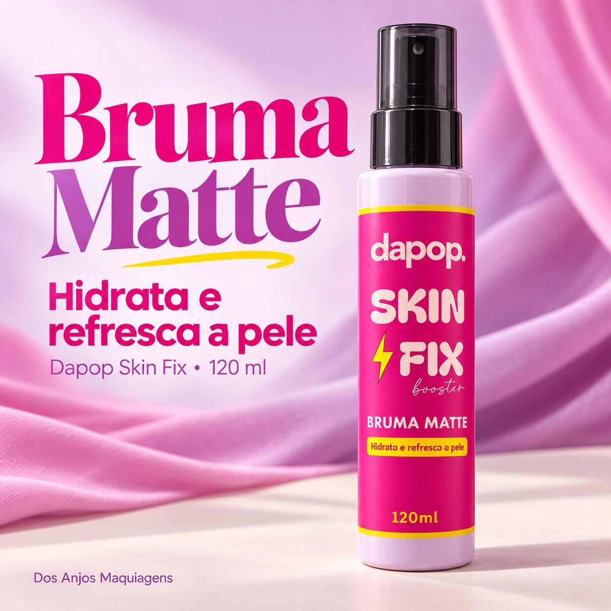 Bruma Matte Dapop Skin Fix Booster 120ml Hidrata e refresca a pele