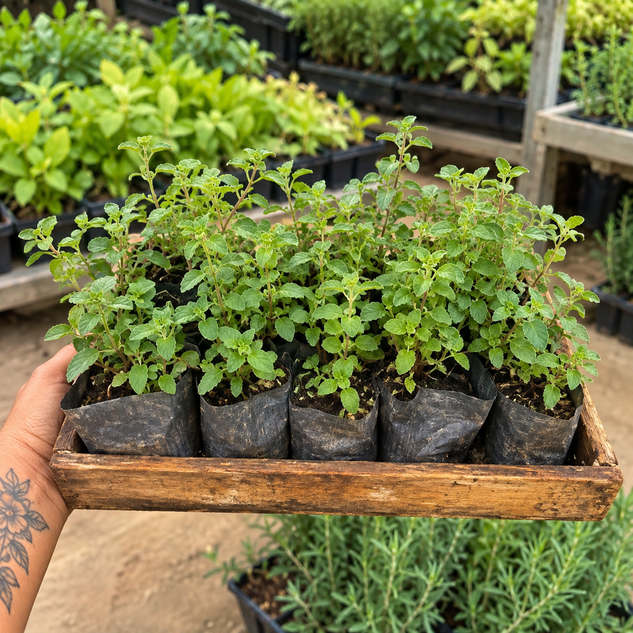 Orégano Caixa com 15 Mudas para Cultivo