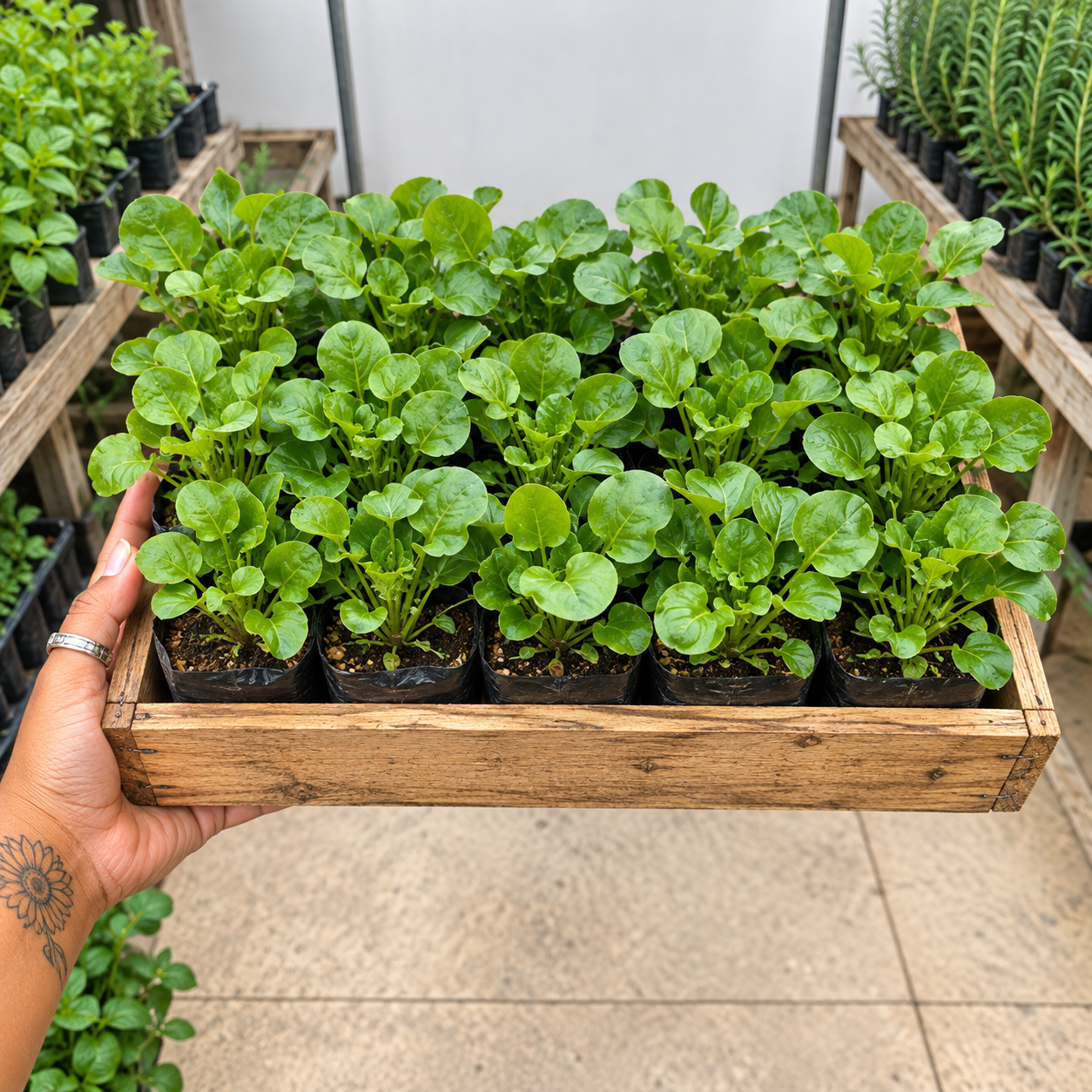 Agrião Caixa com 15 Unidades para Plantio