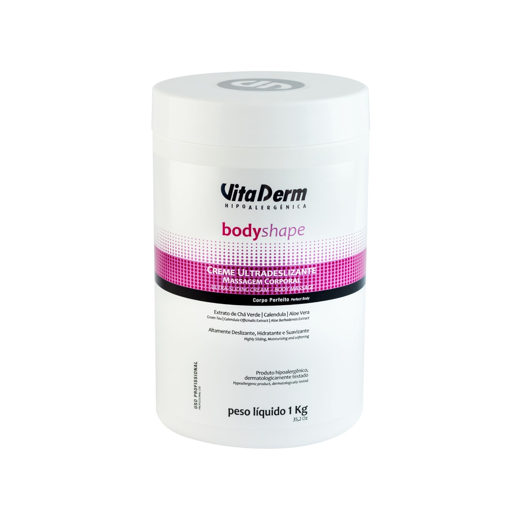 Creme Ultradeslizante Massagem Corporal Body Shape 1kg