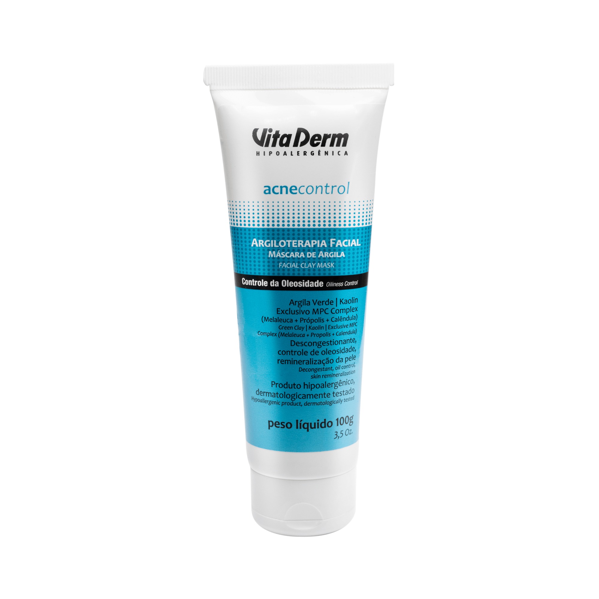 Mascara De Argila Facial Acnecontrol 100g