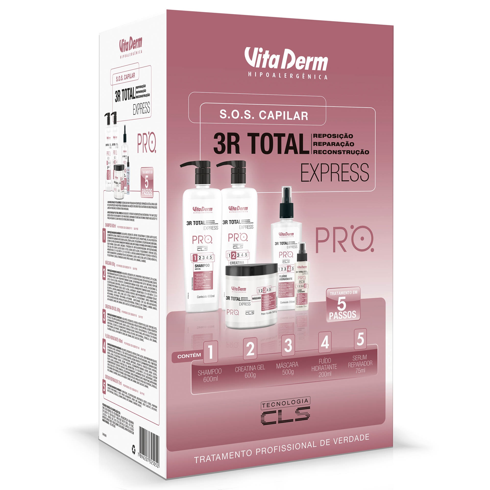 Kit Sos Capilar 3r Total Express Pro