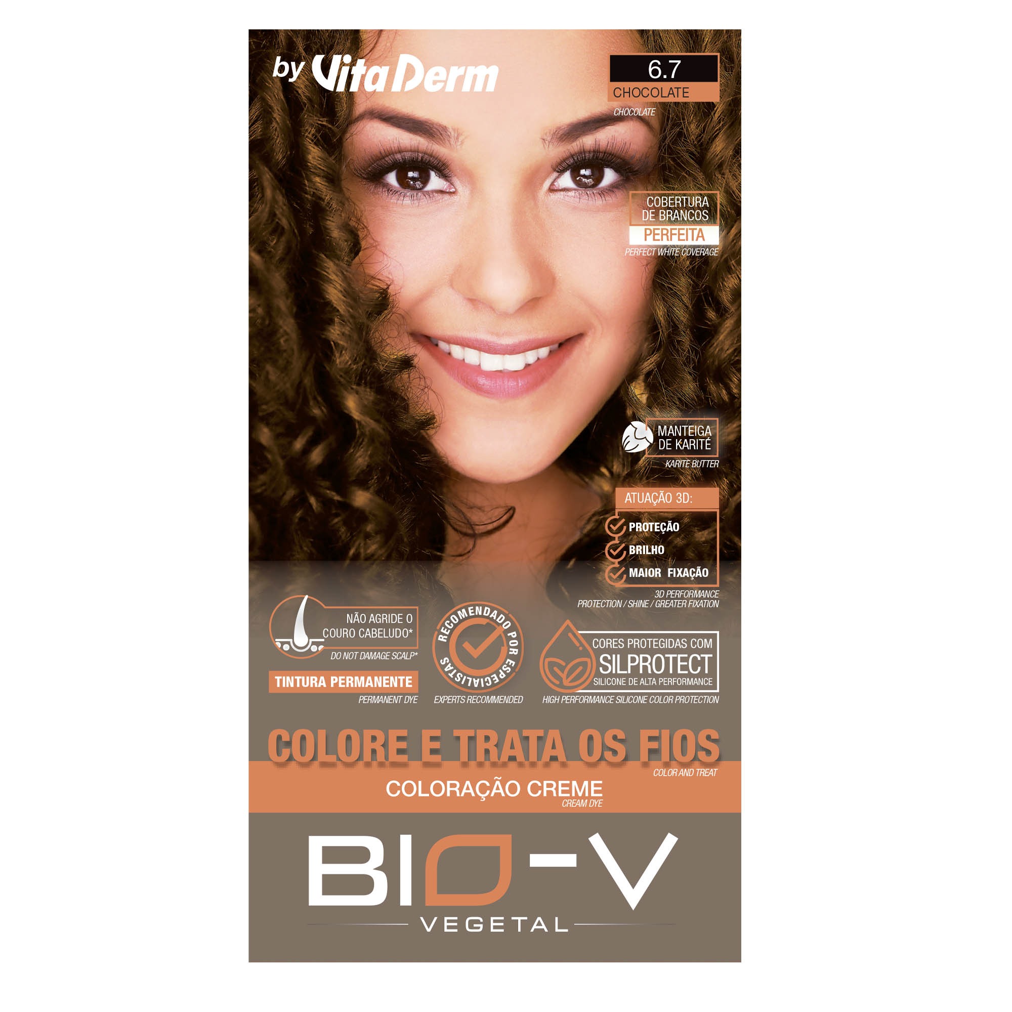 Coloracao Bio-V 6.7chocolate L.Escuro Marron