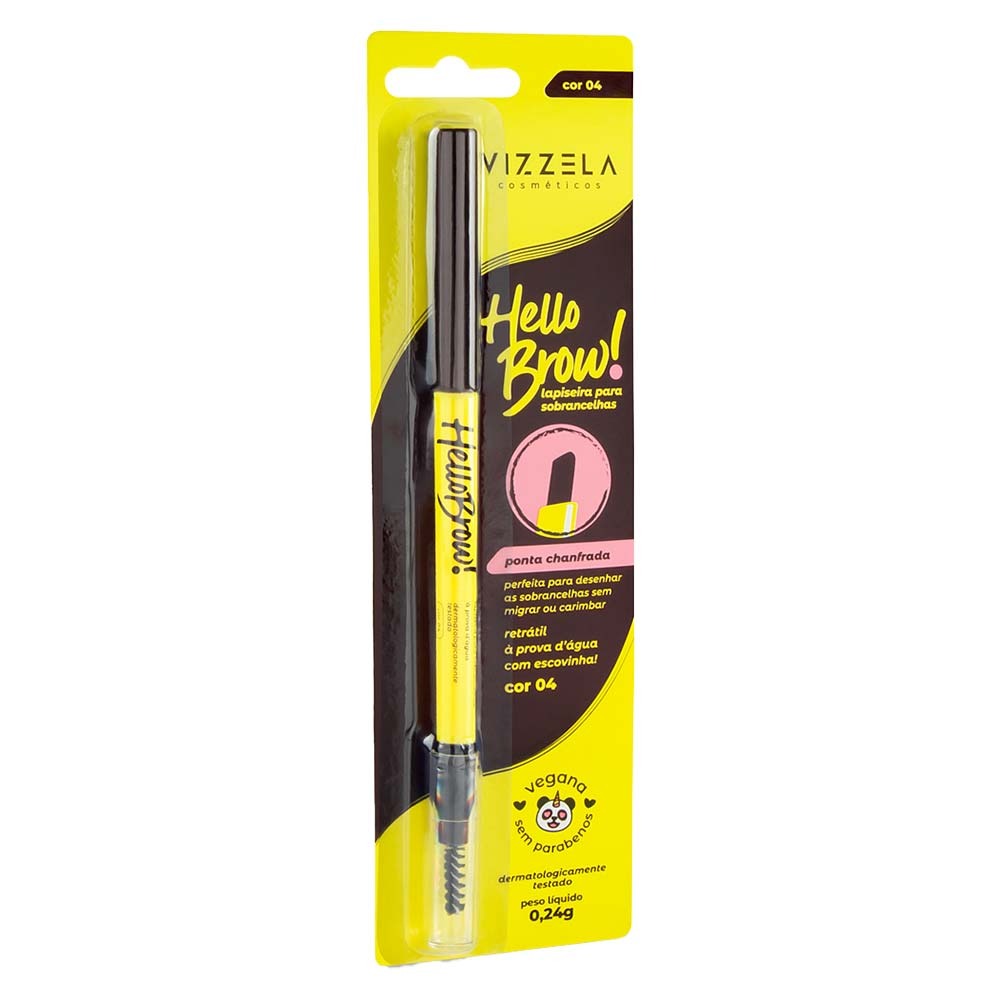 Vz-53 - Lapiseira P/ Sobrancelhas Hello Brow N. 04 (Blister)