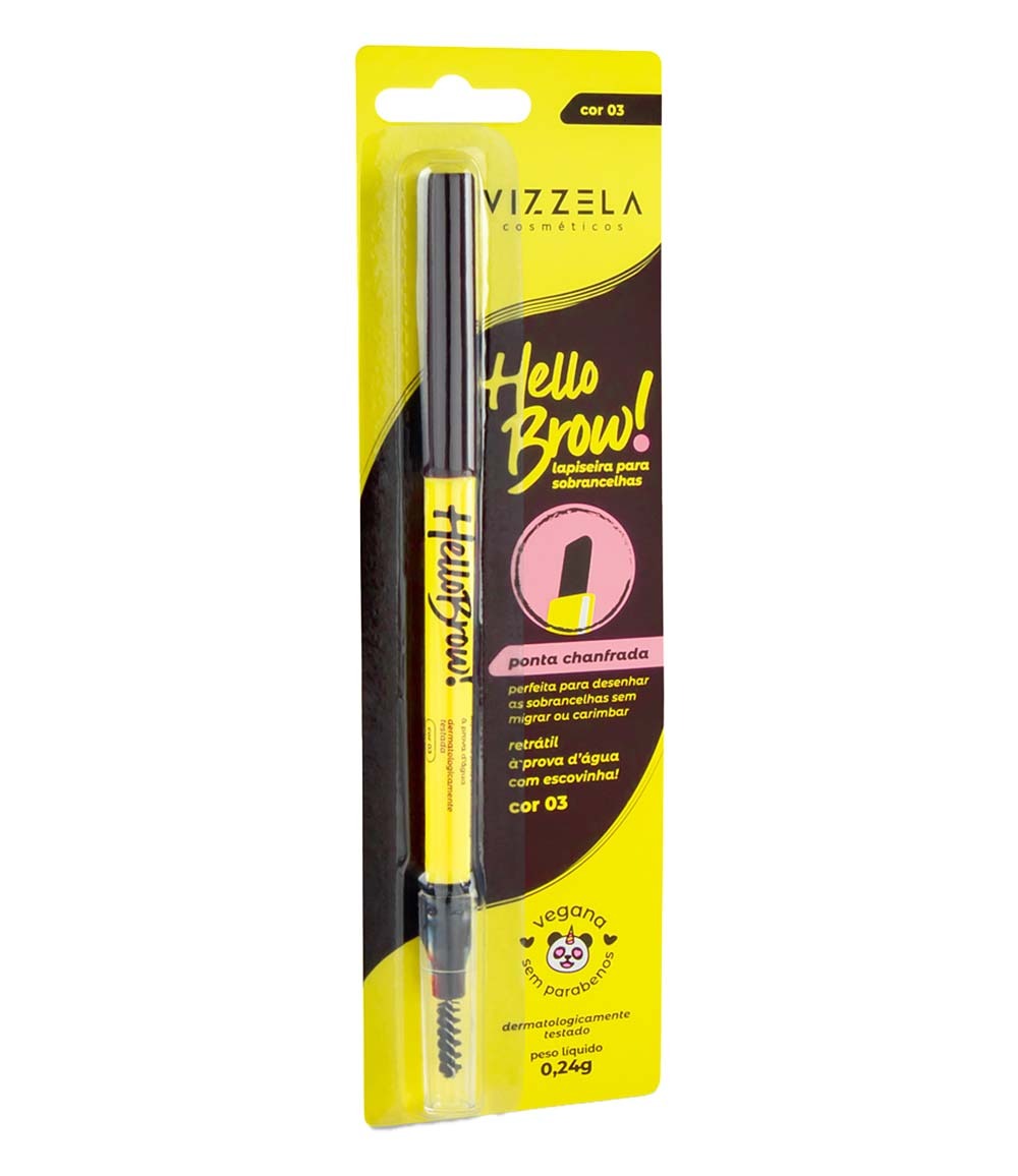 Vz-53 - Lapiseira P/ Sobrancelhas Hello Brow N. 03 (Blister)
