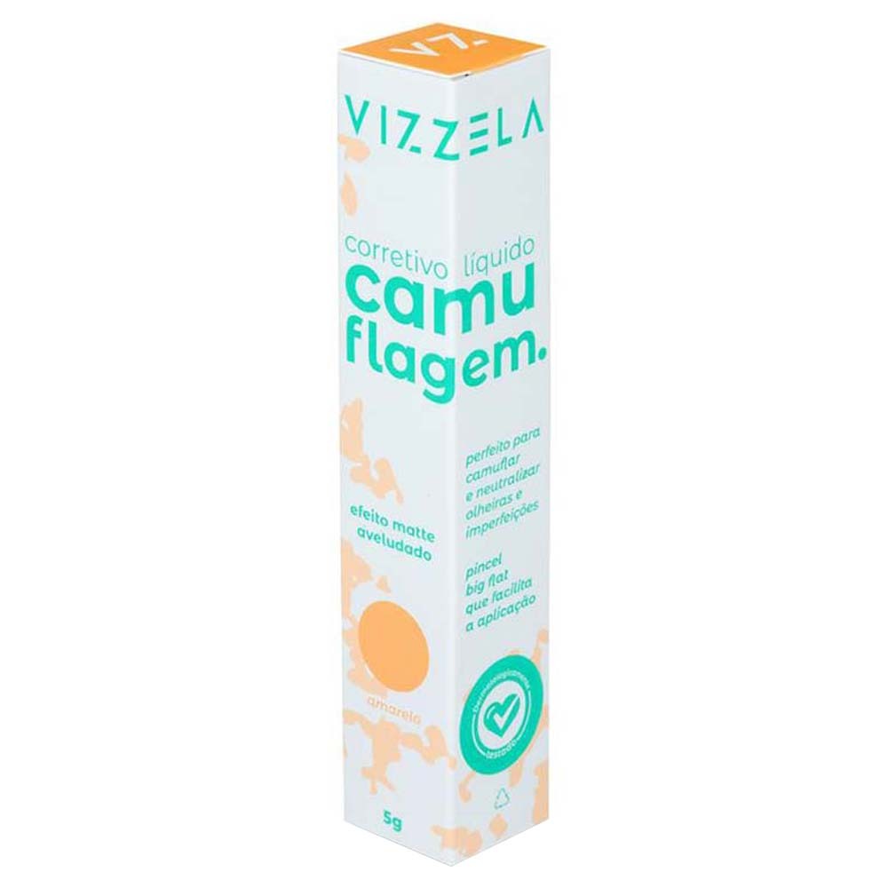 Corretivo Camuflagem Amarelo - Vizzela