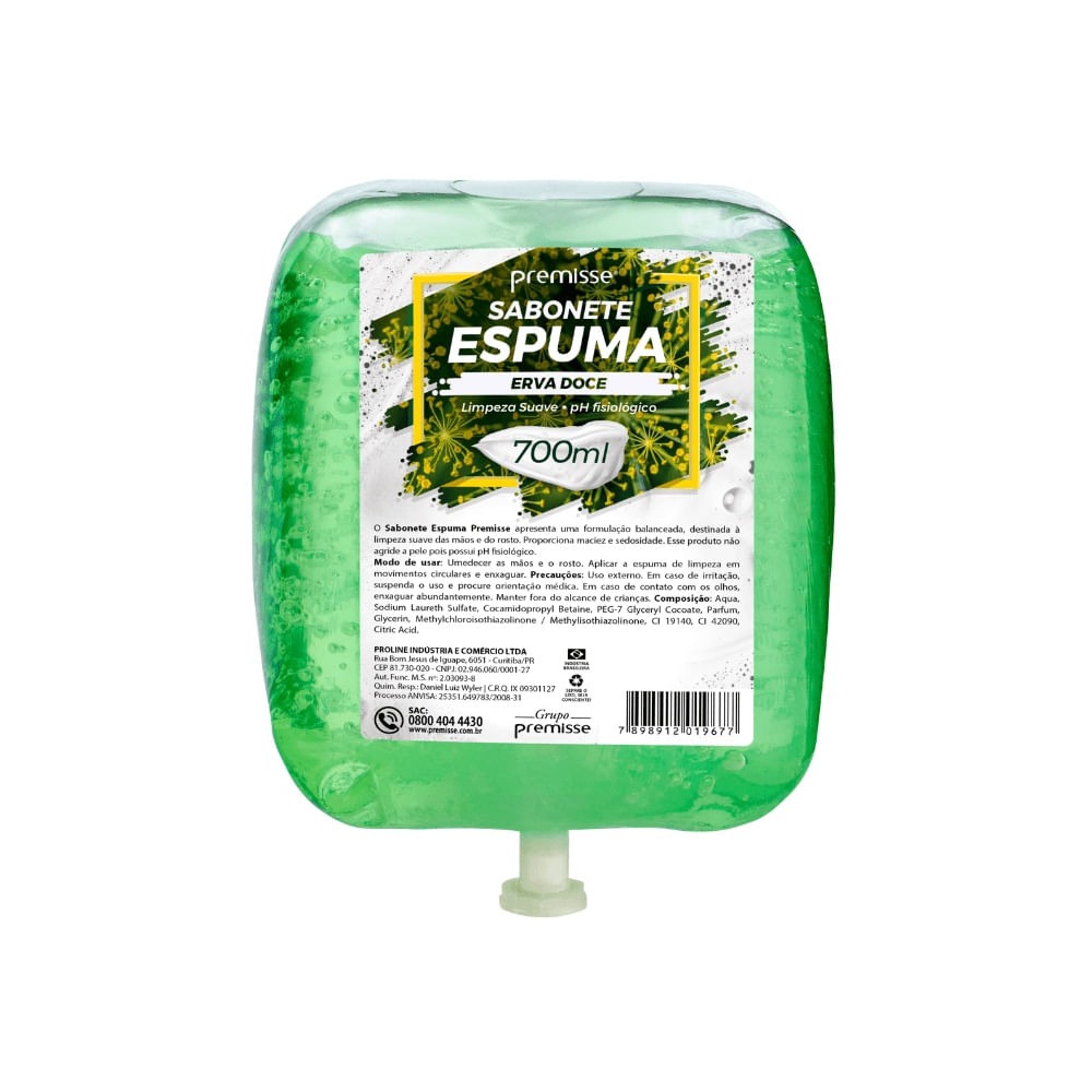 Sabonete Premisse Erva Doce Espuma - 700 Ml